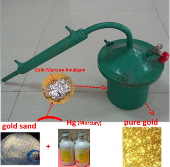 Gold Amalgamation Machine With Mercury Used For Refine The Gold Ore
