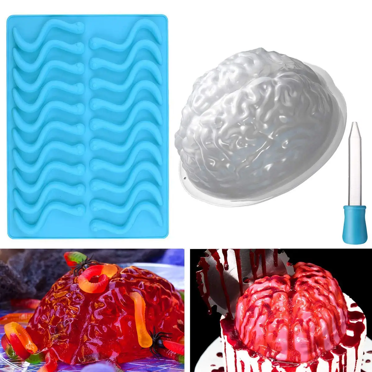 Jelly brains 18. Желе мозг формочка. Форма мозг пластик.