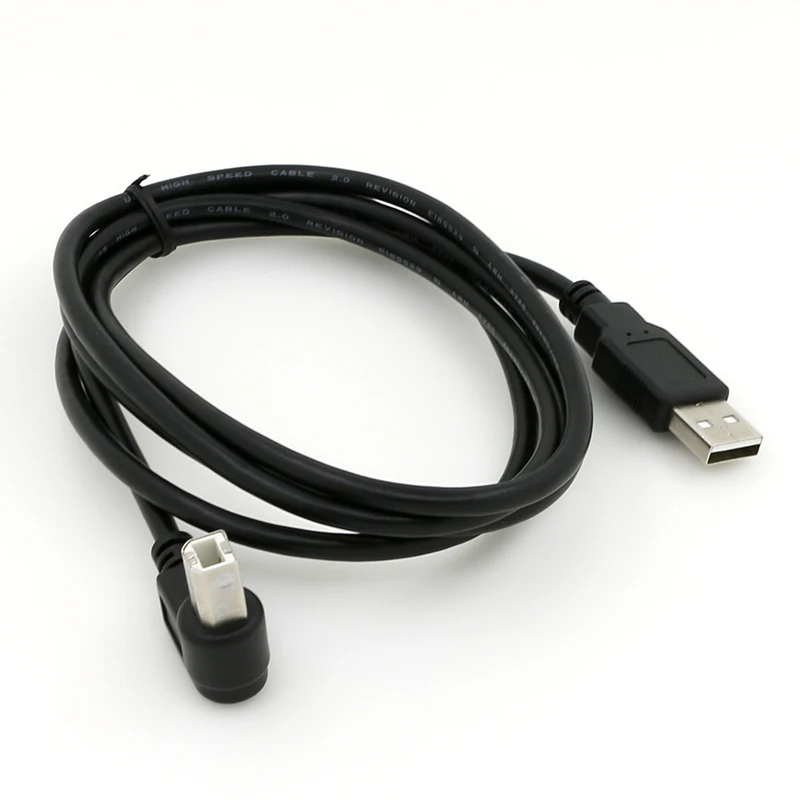 

custom micro usb 2.0 l shape type a male to right angle 90 degree type b male data printer cable