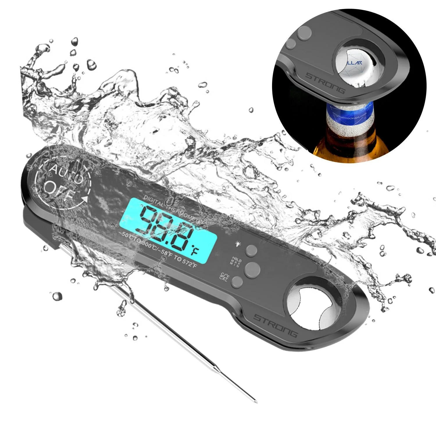 

OEM Accepted FDA Waterproof Instant Read Digital Food Cooking Thermometer for Meat and Grill BBQ