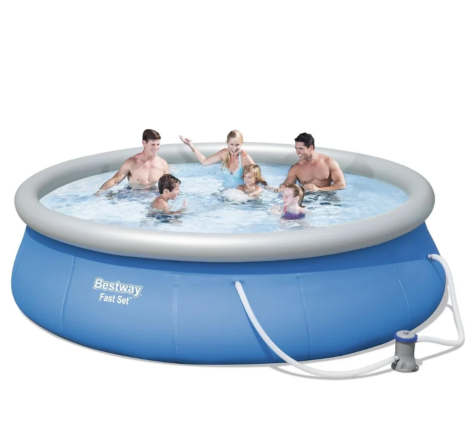 New High Quality Bestway 57321 Inflatable Quick Up Portable Swimming Pool Fast Set Pool Set With Filter Pump