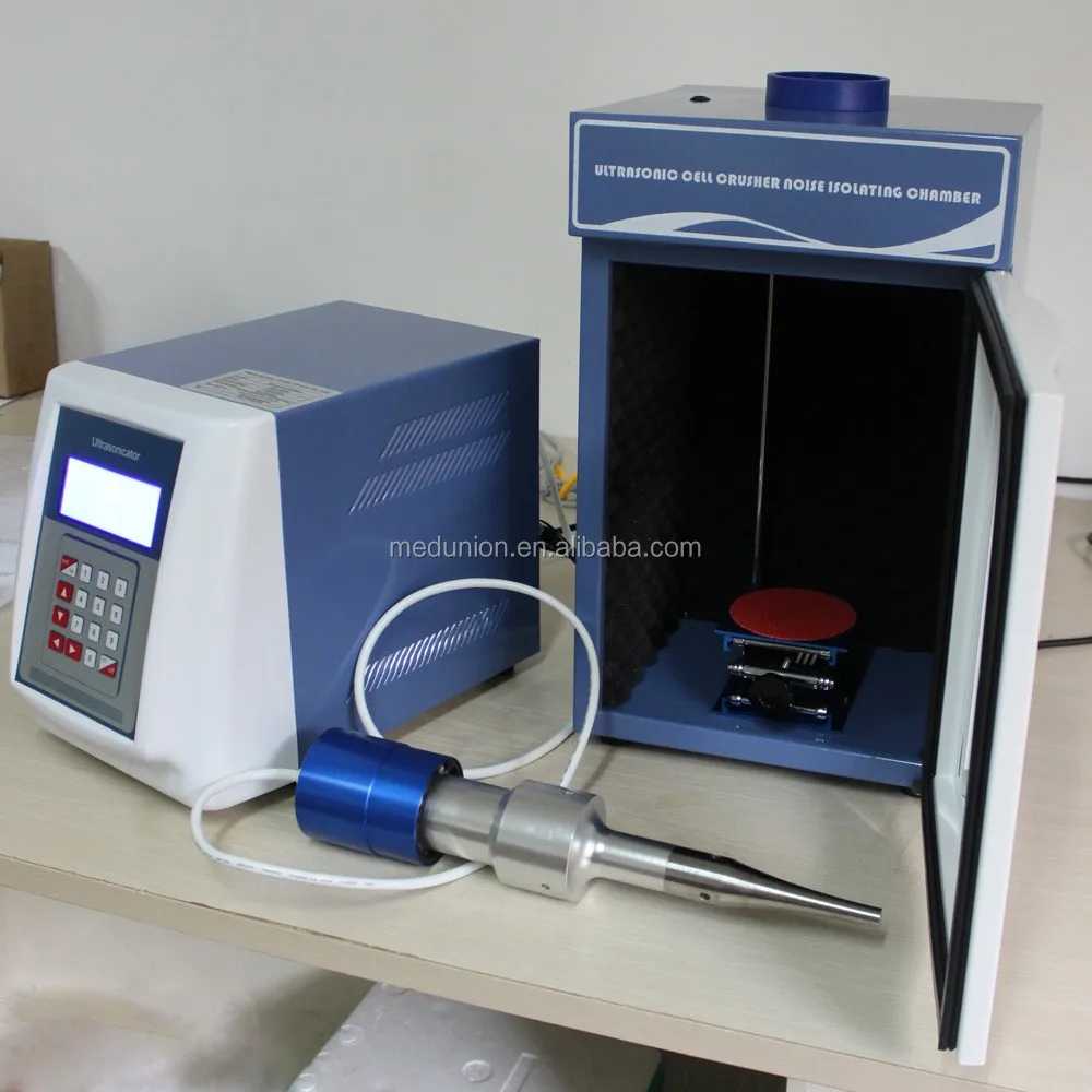 500w Ultrasonic Homogenizer With Cell Crusher Noise Isolating Chamber