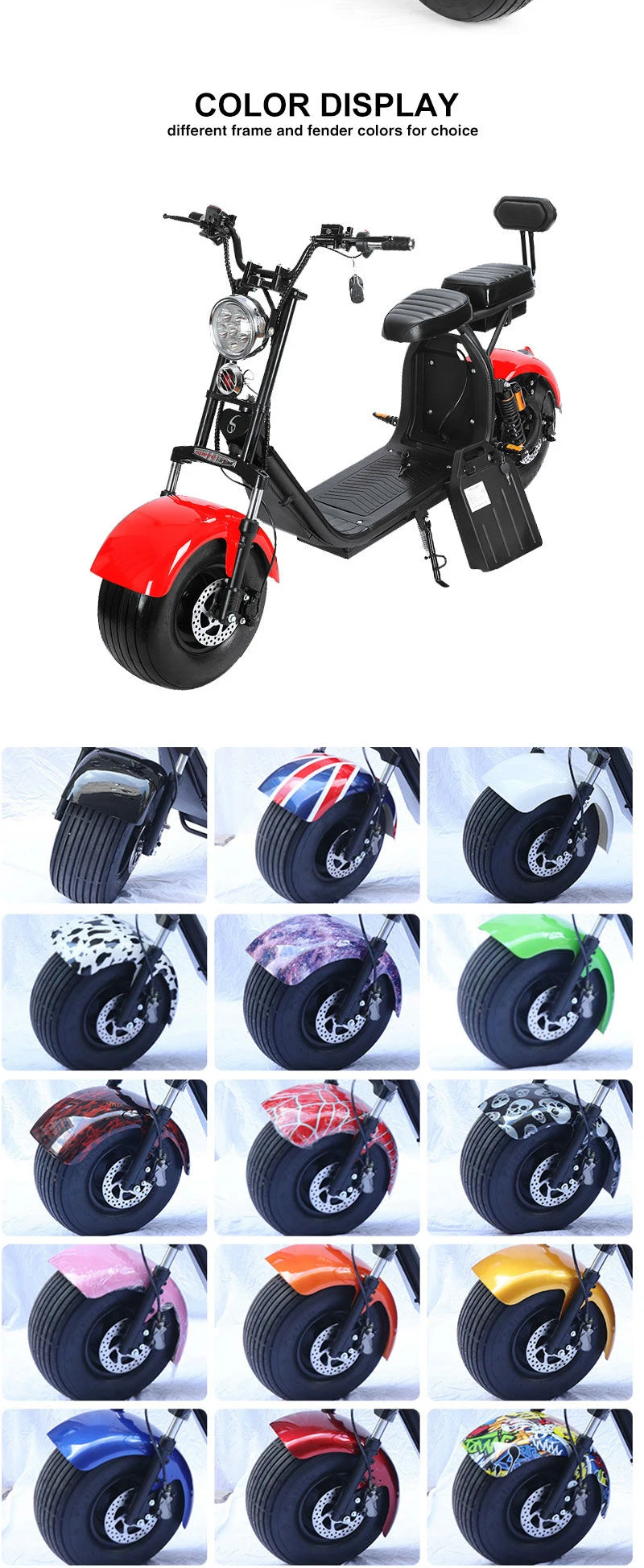 Two Seater Wide Wheel Road City Adult Fatbike El Citycoco 2 Wheel Electric Scooter 1500w 2000 Watt Citycoco Buy Citycoco Fat Tire Electric Scooter Citycoco E Scooter Delivery E Bike Citycoco Electric Scooter