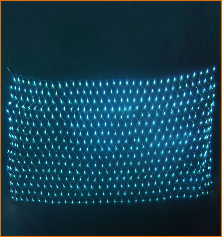 yellow light clear led bottle light with net rope