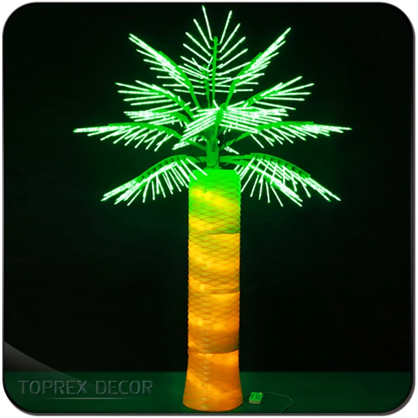 Hot sale LED outdoor artificial lighted palm trees