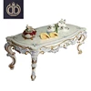 European empire royal antique rustic solid wood coffee tea table cherry red luxury hand carved wooden coffee table