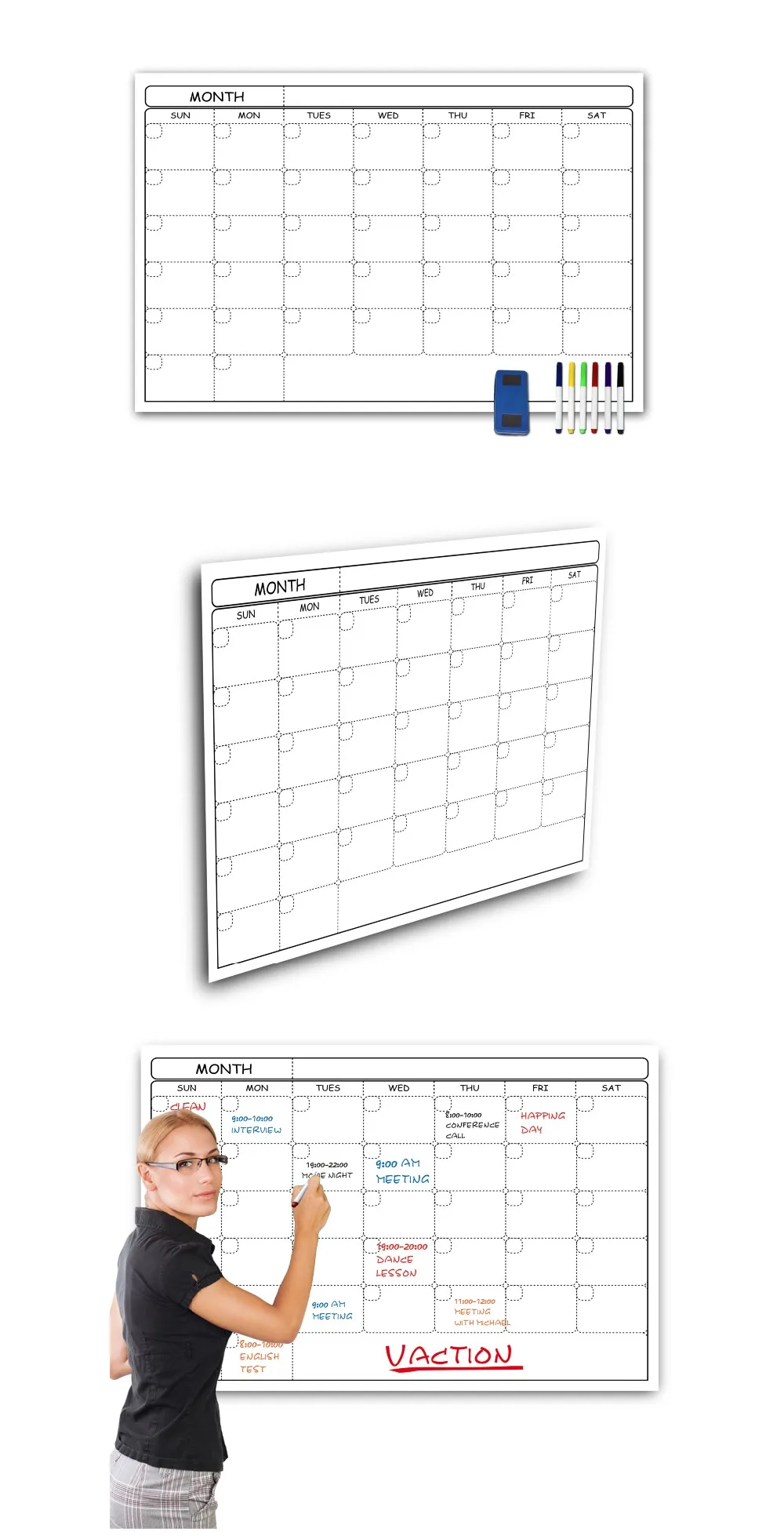 Premium Dry Erase Wall Calendars Wall Planner Calendar Printing