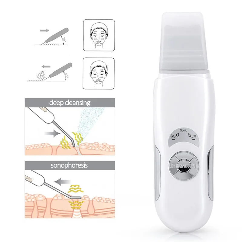 Facial Aging Anti Deep Cleansing Ultrasonic Skin Scrubber Machine