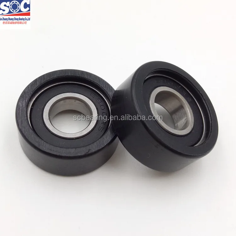 Pa66 Pom Nylon Plastic Coated Bearing 6000zz For Sliding Door Roller