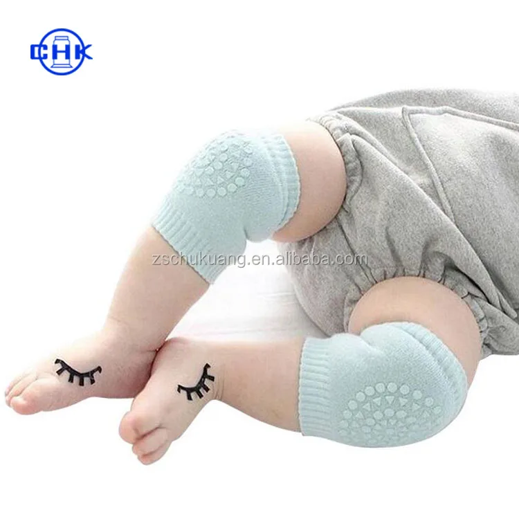 

high quality cotton knitted elastic baby knee protect sleeve pad for children, Black/white/pink/grey;or any other customized color