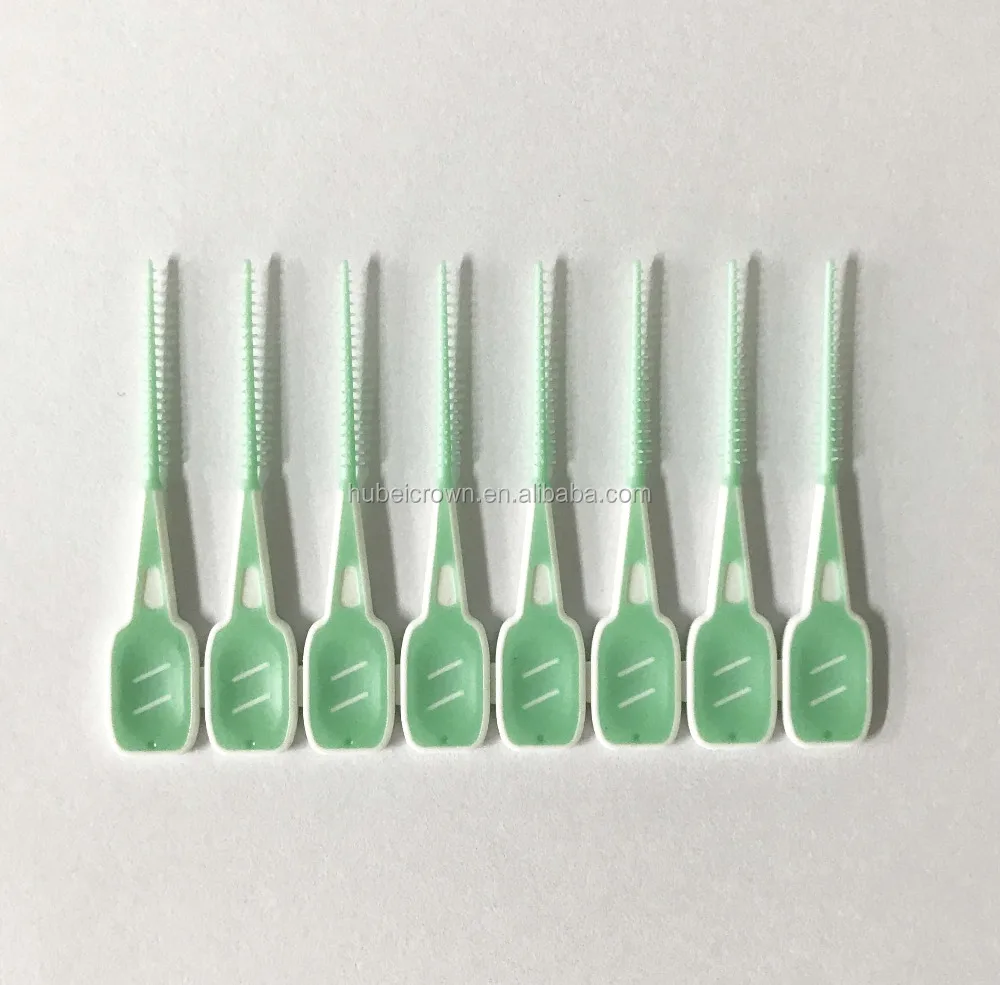 
Professional Rubber bristle Interdental Brush Rubber Handle Toothbrush 