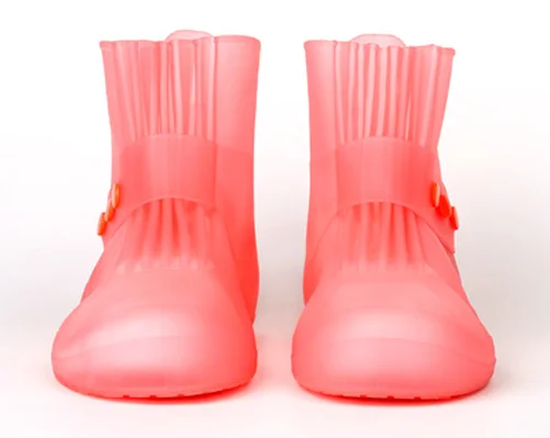 
women children ladies pvc nylon waterproof transparent rain shoes cover with LOGO for shoes 