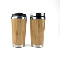 

450ML/15oz bamboo tumbler Coffee travel tumbler ,coffee mug wholesale wooden mug bamboo travel insulated coffee mug