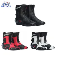 

Men Motorcycle Racing Shoes Leather Motorcycle Boots Riding Motorbike Motocross Off-Road Moto Boots zapatos hombre