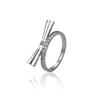 14314 XUPING bowknot 2 gram white gold ring for women,white gold ring designs,fashion jewellery bangkok