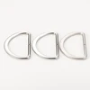 Factory price silver hardware zinc alloy metal d ring buckle for bags