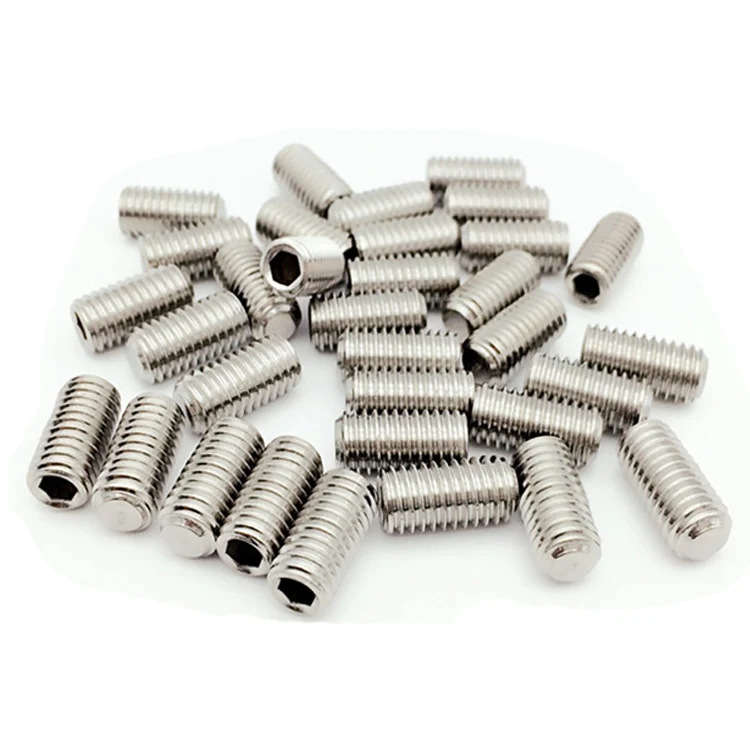 
Chinese supplier m4 Stainless steel 304 DIN913 hex socket flat set screw 