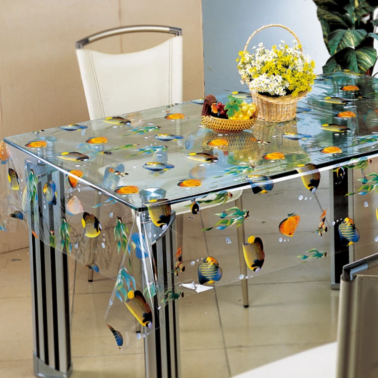Pvc Transparent Table Cloth Fish Roll Factory Buy Table Cloth Fish