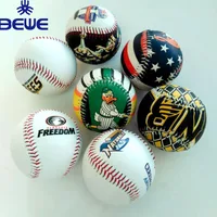 

custom logo OEM printed colorful souvenir baseball gift souvenir personalized baseball ball for promotion