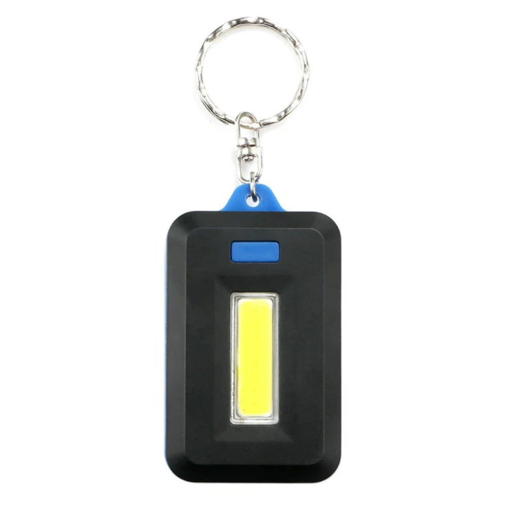 Cob Led Small Key Ring Flashlight; Super Bright,Portable Mini Pocket