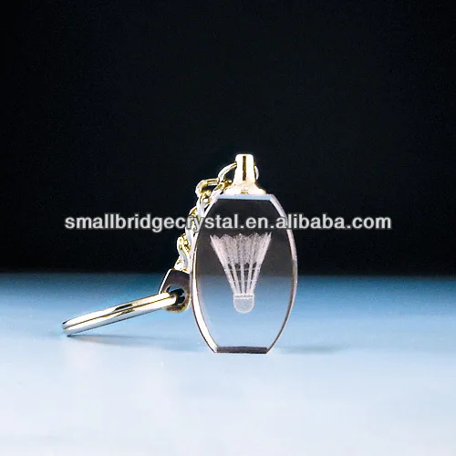 product personalized 3d laser engraved crystal glass keychain gifts-22