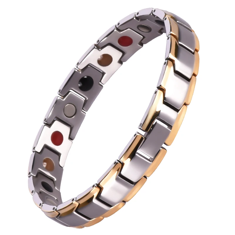 WelMag Stainless Steel Bracelet With Magnetic Bracelets For Men Powerful Magnet  Bangle Health Care Relief Pain Jewelry - AliExpress