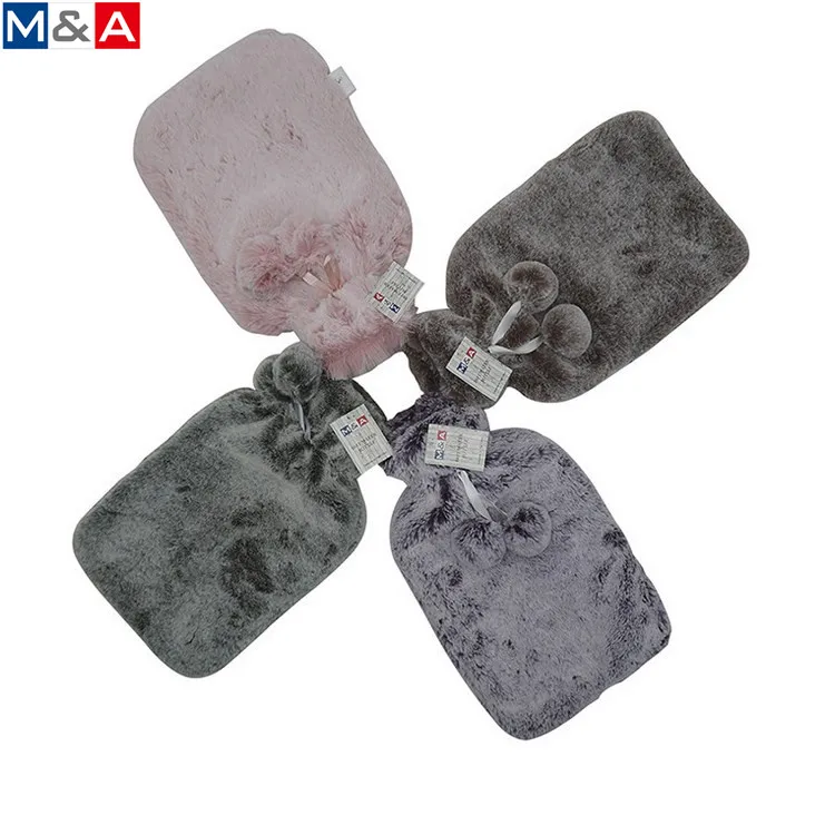 
Eco-friendly fleece large hot water bottle rubber hot water bag 