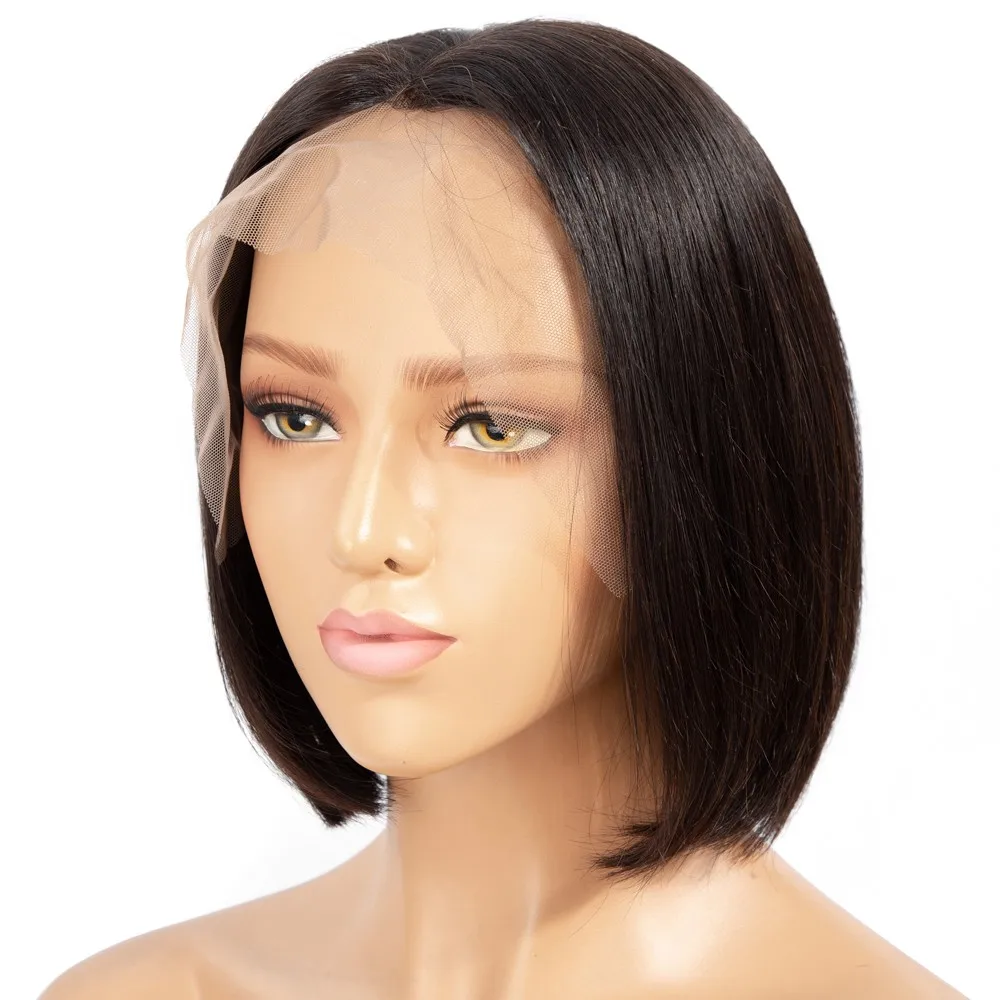 

Wholesale Virgin Hair Vendors 8A Grade Short Bob Wigs For Black Women Lace Front Human Hair Wig