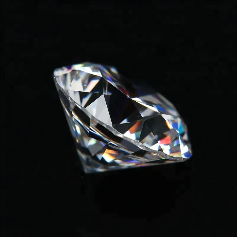 

1 carat 6.5mm melee Moissanite Diamond Round White China Moissanite Wholesale Rough crushed ice moissanite earrings, White def