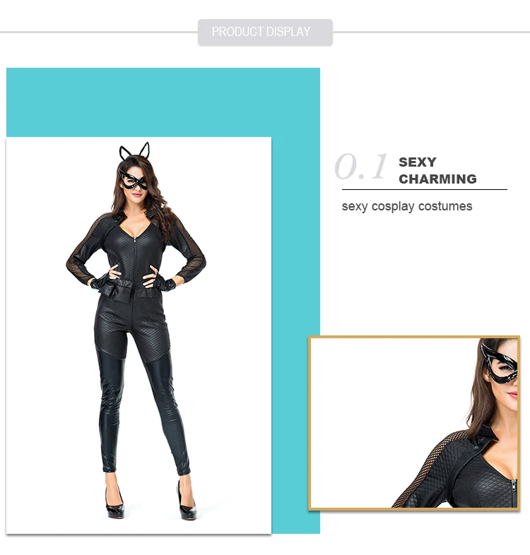 Wholesale Cheap Party Woman Catwoman Pole Dance Jumpsuit Costume Buy Jumpsuit Costume,Party