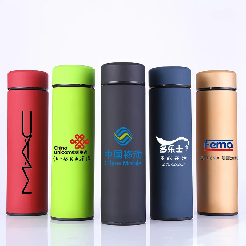 

Custom logo 16 oz double wall stainless steel vacuum insulated thermos Powder coated tea coffee tumbler Wholesale, Blue red white black green gold
