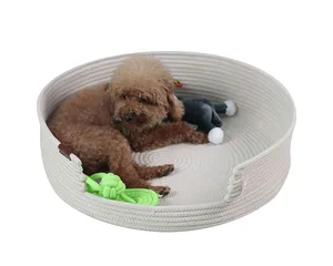 ICEBLUE HD basket for dog Elevated Round Pet Bed Supplies