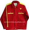 red/yellow Shell antistatic uniform
