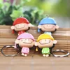 Manufacturers selling 4 types fairy cartoon 3 d key chain couple key chains
