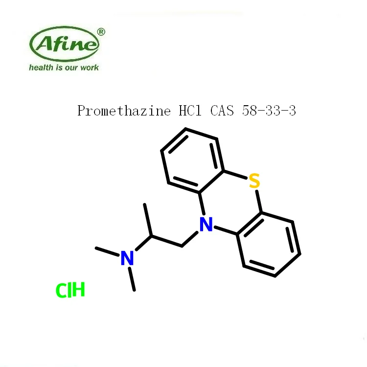 
Pharmaceutical ingredient Promethazine hydrochlorine CAS 58-33-3 