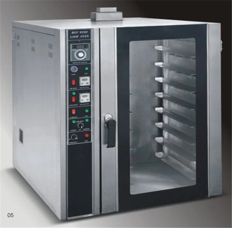 
5 trays countertop gas convection steam oven 220v industrial bakery equipment 