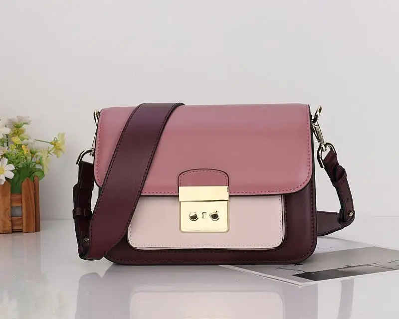 

Fashion classic design top quality cowhide genuine leather mini square bag, Multi