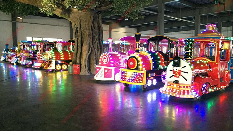 Amusement park equipment trackless electric trains carnival tourist trains for sale.jpg