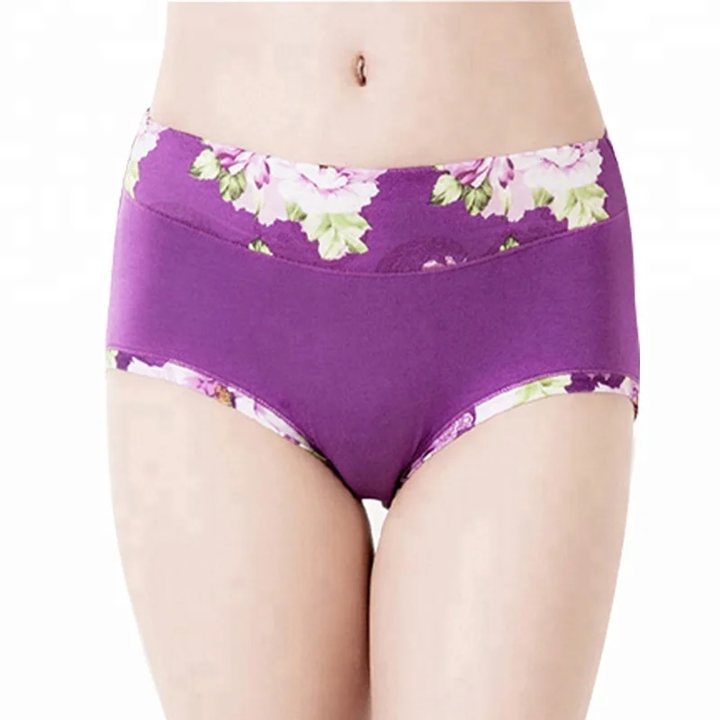 

Plus Size Women Underwear Panties Ladies Seamless Sexy Briefs Floral Print Lingerie Calcinhas Intimates Underpants