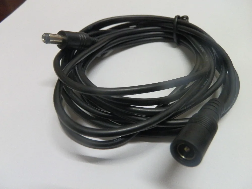 5.5x2.1mm 1M/2M/3M DC Power Connector Extension Extend Wire Cable Cord For LED Strip Light 5050 or 3528 or CCTV Car Charger