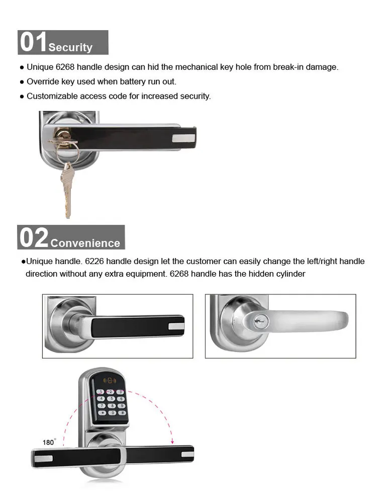 Locstar Security Electronic Code Door Lock