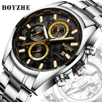 

BOYZHE OEM fashion mechanical movement luxury watch men automatic wristwatch