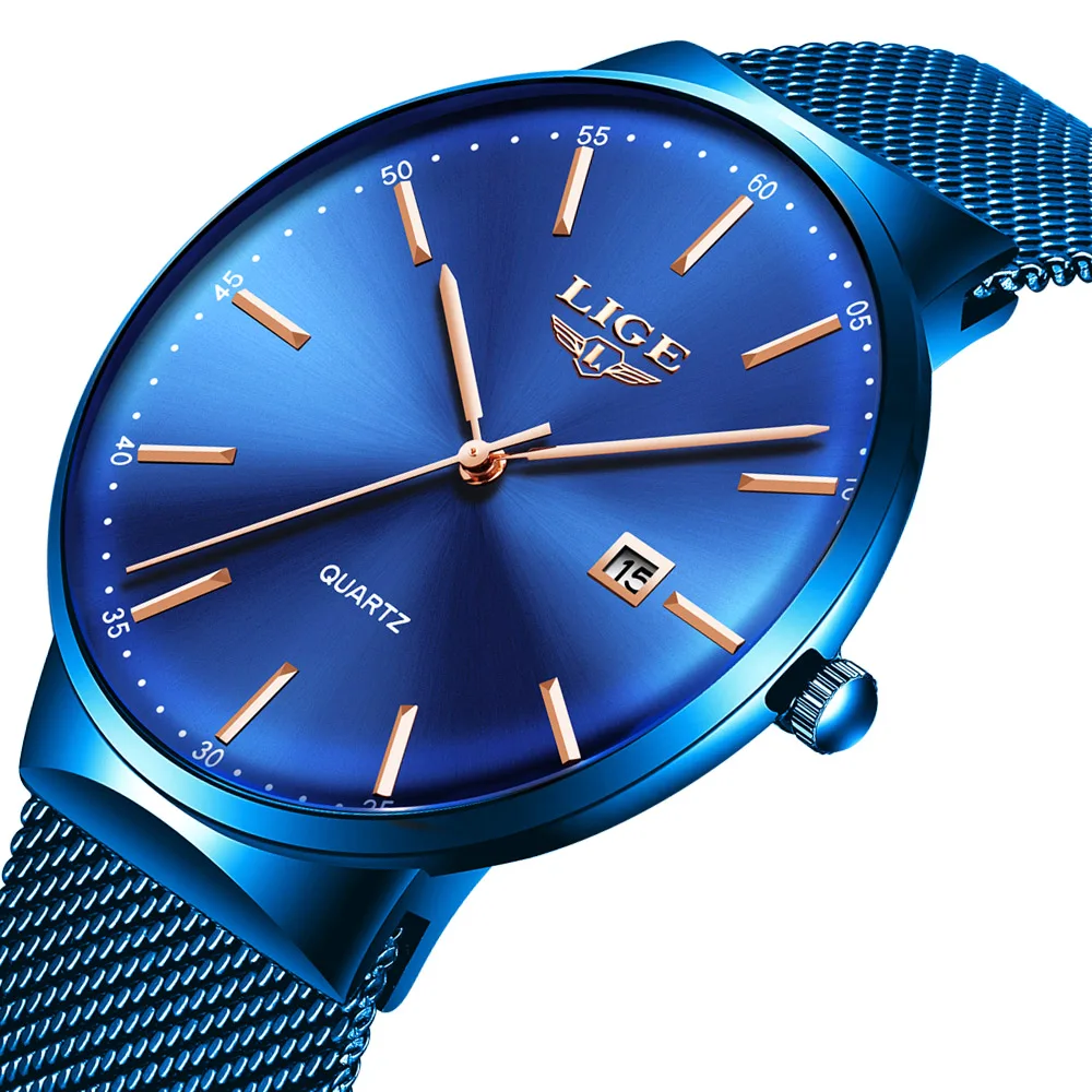 

Ultra Thin Watch Waterproof Quartz Minimalist Wrist Watches Unisex Business Dress Casual Watch Men, 5 colors available