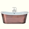 five star hotel project use bathroom for old people cast iron bath in copper skirt made in china
