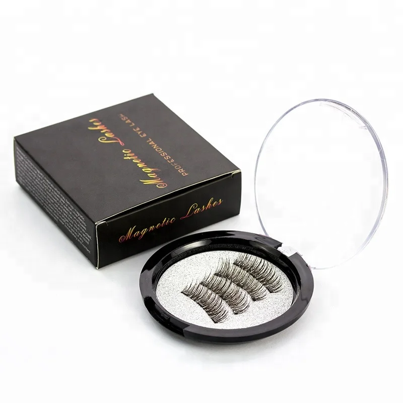 

Double Magnetic Eyelash Growth 3D Synthetic Magnetic False Eyelashes, Balck
