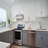 2019 China Customized Australia Black White Blue Plain Shaker Cabinet Design Modular Kitchen