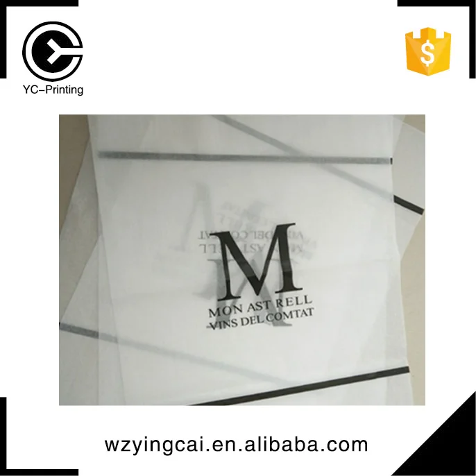 
China manufacturer customized black logo printed silk wrapping paper design wholesale 
