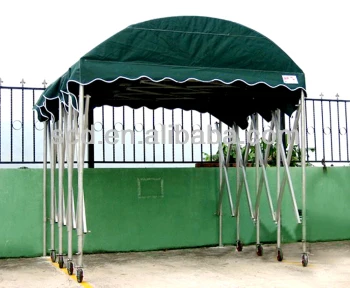 Portable Carport or Storage used Waterproof Retractable Tent With Wheels
