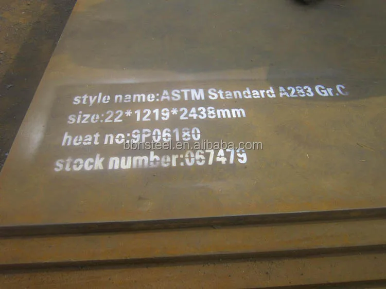 Astm A36 Equivalent Grades Q235b A283c S235jr St372 Ss400 Carbon Steel
