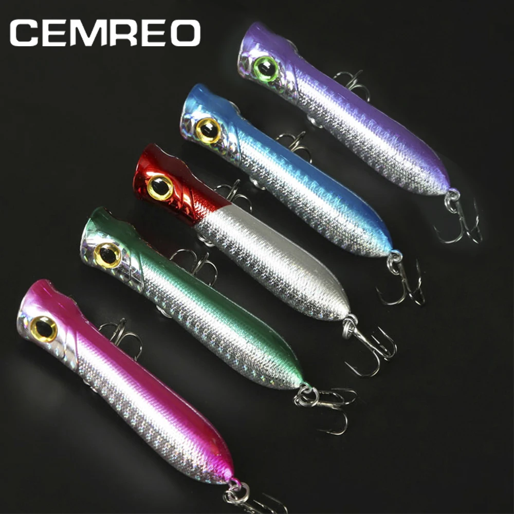 

CEMREO Hard Fishing Bait Popper Lure, 5 colors in stock